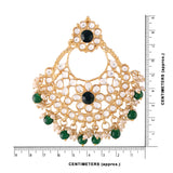 Kamna Green Maangtikka earring set