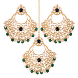 kundan , pearls , chandbali , stones 