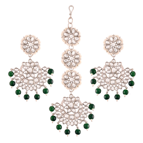 kundan , pearls , chandbali 