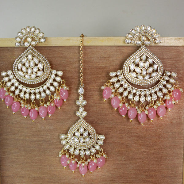 Yasmin Pink Tikka Earring