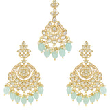 Shehnaz Turquoise Maangtikka Earring Set