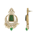 Vrishaa Green Maangtikka Earring Set