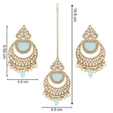 Aksha Turquoise Maangtikka Earring Set