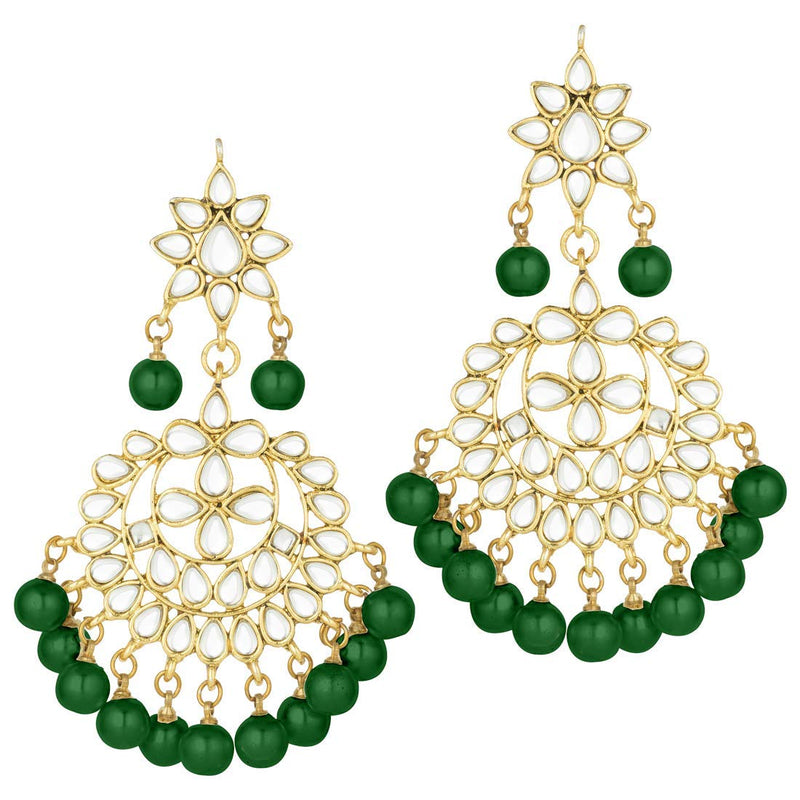 Suhasi Green Maangtikka Earring Set