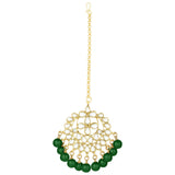 Suhasi Green Maangtikka Earring Set