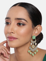 meenakari , kundan , pearls earrings