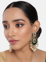 meenakari , kundan , pearls earring 